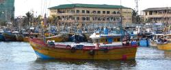 Large fishing boat in Galle Harbour